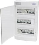 Malmbergs UG18 færdigmonteret gruppetavle IP40 transientbeskyttelse TT, 2x HPFI 40A 4P, 2x16A C 4P, 10A C 4P og 5x10A C 2P billede