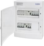 Malmbergs UG12 færdigmonteret gruppetavle IP40 transientbeskyttelse TT, HPFI 40A 4P/2P, 16A C 4P og 3x10A C 2P billede