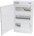 Malmbergs UG18 færdigmonteret gruppetavle IP40 transientbeskyttelse TT, HPFI 40A 4P/2P, 16A C 4P, 10A C 4P og 5x10A C 2P billede
