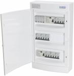 Malmbergs UG18 færdigmonteret gruppetavle IP40 transientbeskyttelse TT, 2x HPFI 40A 4P, 16A C 4P og 6x10A C 2P billede