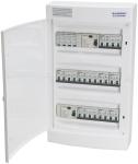 Malmbergs UG18 færdigmonteret gruppetavle IP40 transientbeskyttelse TT, 2x HPFI 40A 4P, 2x16A C 4P, 2x10A C 4P og 4x10A C 2P billede