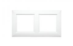 2x hvid ramme square soft