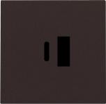Afdækning til usb-a + usb-c oplader dark brown