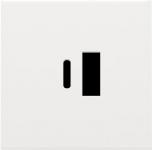 Afdækning til usb-a + usb-c oplader white coated