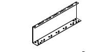 Bundrammeprofil 6m sort