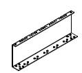 Bundrammeprofil 13m sort