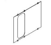 Afskærmning lodret 2x2m flange 221a1156