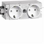 Stikkontakt ecoline 2xschuko c-profil