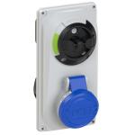 Cee stikkontakt kompakt 16/3 ip44 6h 6013-6