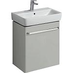 Geberit Renova compact vaskeskab 550x367x604mm 1låge blankpoleret lysgrå