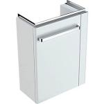 Geberit Renova compact vaskeskab 448x252x604mm 1låge/håndkl.holder th blankpoleret