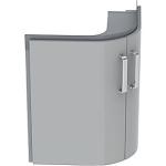 Geberit Renova compact vaskeskab 690x550x604mm 2låger blankpoleret lysgrå
