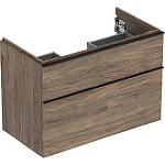 Geberit Icon vaskeskab 888x476x615mm 2skuffer nøddetræ hickory