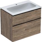 13: Geberit Icon møbelpakke 750x480x630mm 2skuffer nøddetræ hickory