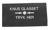 Glas for alarmtryk kr-1/sr