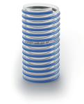 Shark klar med blå spiral suge- & trykslange rulle a 20 meter ø 6 2 bar vakuum: 95 % temperatur -25°c til +55°c