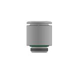 Lige rund push-in fitting ø4 m5 anvend unbraco nøgle 2,5mm aisi316l ce1935/2004 -nsf godkendt - food