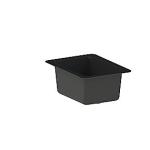 BROEN-LAB laboratorievask, 552 x 400 x 237 mm Selvdrænende, Sort