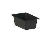 BROEN-LAB laboratorievask, 558 x 355 x 240 mm Selvdrænende, Sort