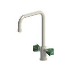 BROEN-LAB laboratoriearmatur 2 greb med areator, Slange med G3/8´´ omløber, 200mm, Bordmonteret