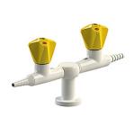 BROEN-LAB Tovejs 90 ° Press/Turn-ventil Slange med Ø12 mm rørstuds, Bordmonteret