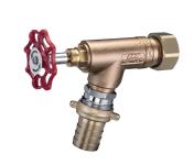 Kemper slangetilslutningsventil med omløber dn20 pn16 rødgods