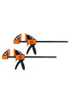 Bahco enhåndstvinge quick 70 kg tryk 300mm - 2 stk pakke