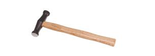 Peddinghaus polerhammer 500 gram flad/let hvælvet med asketræskaft
