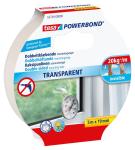 Tesa 55744 powerbond transparent dobbeltklæbende 5m x 19mm