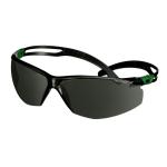 3m securefit 500 beskyttelsesbrille grøn/sort din 3.0 grå linse