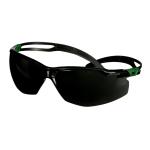 3m securefit 500 beskyttelsesbrille grøn/sort din 5.0 grå linse