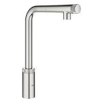 supersteel - udtrkstud med kkkenarmatur minta smartcontrol grohe