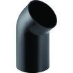 Geberit peh bøjning 45° 110mm sort