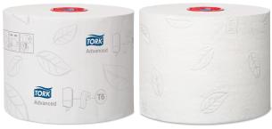 Tork Advanced Compact T6 - Toiletpapir - 307 g - rulle - 100 m - hvid - for P/N: 557500, 557500 LEND-DISPENCER, 557508, 557508 LEND-DISPENSER