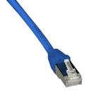 Patchkabel cat.6a s/ftp 28awg 5,0m blå lszh kappe med helstøbte tyller i begge ender