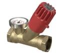 Ta-therm zero cirkulationsventil i blyfri messing 1/2 med termometer