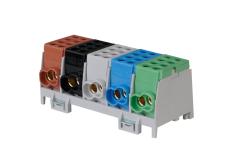 Hlak klemme 25-5/10/25 bsg-s al/cu brun/sort/grå/blå/grøn billede