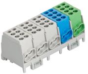 Hlak klemme 25-5/10/25-s al/cu grå/blå/grøn billede