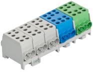 Hlak klemme 35-5/14 s al/cu grå/blå/grøn billede