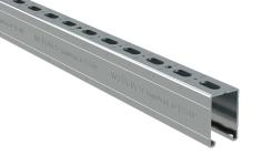 Rapidstrut profilskinne (bup1000) 3m 2,5mm 41x62
