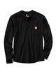 Henley pocket ls t-shirt 104429 sort s
