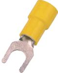 Gaffelkabelsko isoleret gul 4-6mm2 m5 din46237