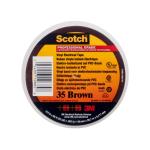 Scotch® 35 brun farvebestandig mærke- og isolationstape 19 mm x 20 m 0.18mm tyk