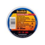 Scotch 35 blå farvebestandig mærke- og isolationstape flammehæmmende 19 mm x 20 m & 0.18 mm tyk