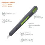 Slice smal pen-kniv med justerbar knivdybde 10474 auto-tilbageføring af blad