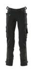 Mascot 17079 advanced bukser med knælommer stretch sort str 82c45