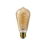 glas spiral guld st64 e27 25w 4w dmpbar standard led value master philips