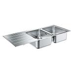GROHE K500 stålvask 80 116/50 2.0 vendb satin billede