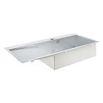 GROHE K1000, Rustfri stålvask, nedfældet/planlimet, 1160x520mm