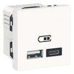 Usb charger type a + type c